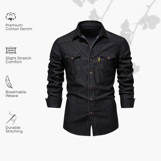 LIAM™ | Denim Blouse