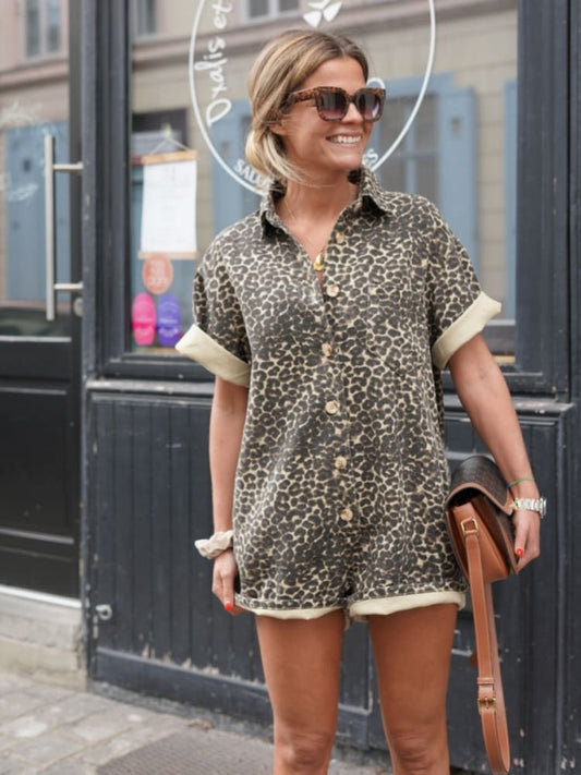 Charlotte™ | jurk met luipaardprint