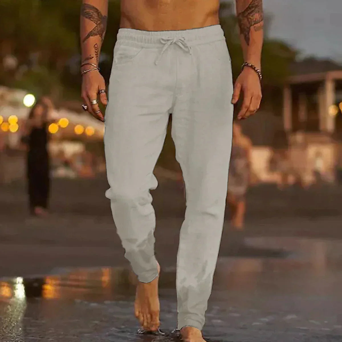 Milan™ | linnen strandbroek