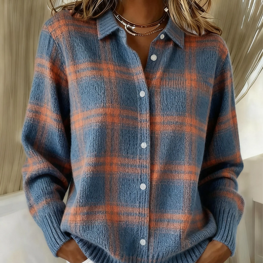 Maura™ | Geruite Blouse