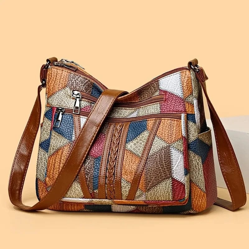 Maribel™|Mozaïek Leren Handtas